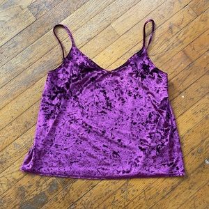 Hollister crushed velvet tank